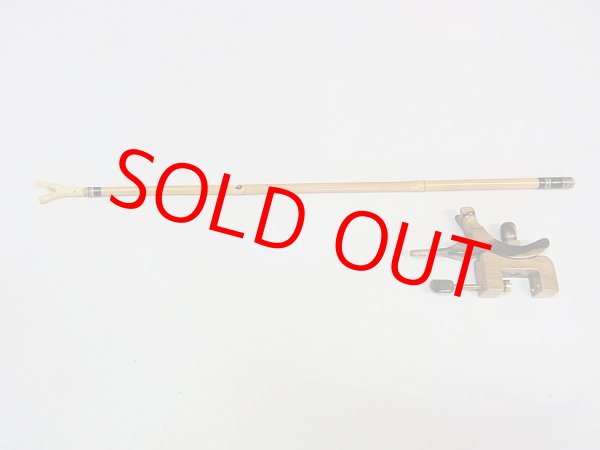 画像5: 初売りセール品！タナゴ、小鮒用万力　矢竹　黒柿使用　　真鍮金具