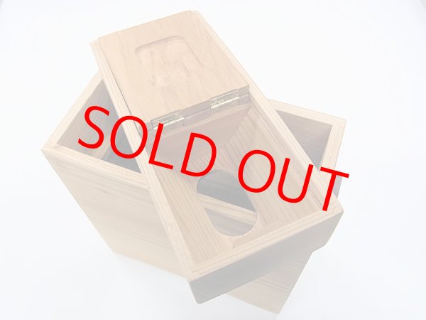 画像4: 感謝価格！国産杉材使用　上部スライド式水箱　無塗装　黒柿つまみ