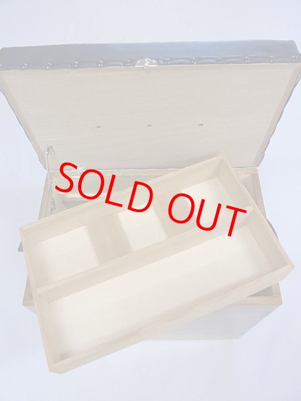 画像7: 桐材使用　座布団付き合切箱　組作り ベルト付き 大