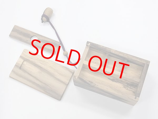 画像5: 総黒柿材使用　黒柿瓢箪根付小物道具箱