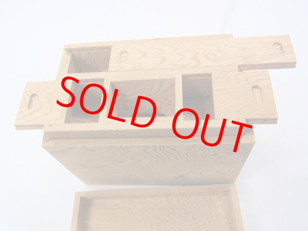 画像7: 総屋久杉材使用　水箱　なかごスライド開閉　ベルト付き