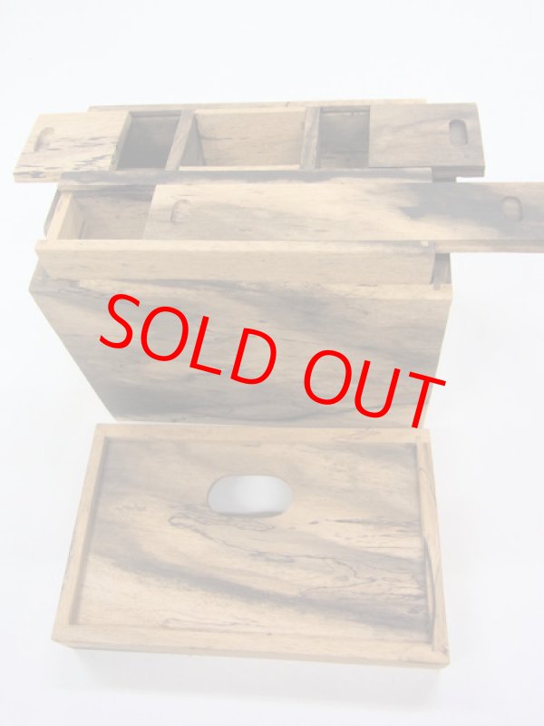 画像5: 黒柿材使用　水箱　なかごスライド開閉　ベルト付き