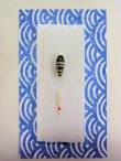 画像1: 手作りバラタナゴ釣り用　極小彩真ん中通し仕掛け 山吹　ライングラデーション黒金
