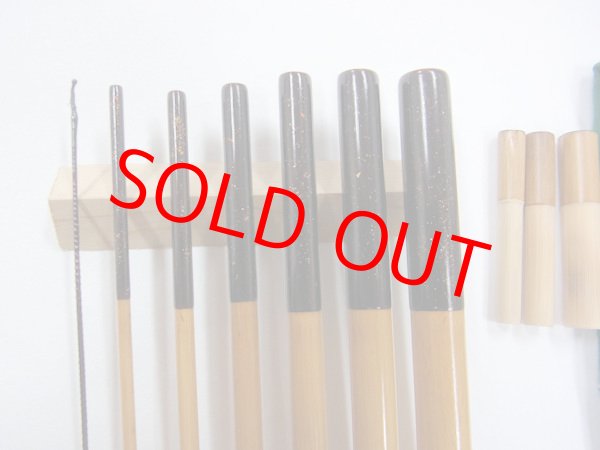 画像3: 府中竿俊作　タナゴ竿　矢竹　金粉研ぎ出し　藤巻握り　真竹削り穂　七本継　１６８センチ