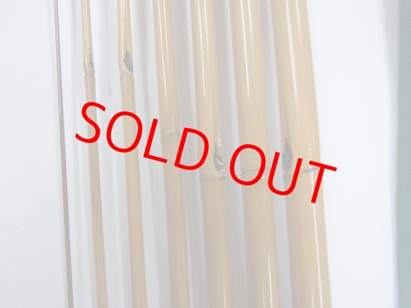 画像4: 府中竿俊作　タナゴ竿　矢竹　金粉研ぎ出し　藤巻握り　真竹削り穂　七本継　１６８センチ