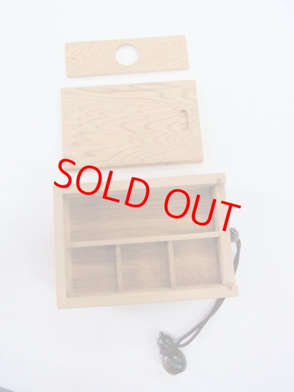 画像4: 新春初売り４０％OFF!！総屋久杉材使用　両面スライド式黒柿瓢箪根付小物道具箱