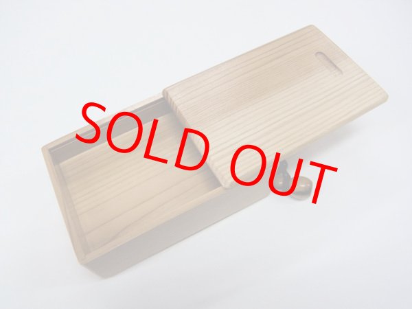 画像6: 感謝価格！会員価格２０％引き！国産杉材使用　両面スライド式黒柿瓢箪根付小物道具箱