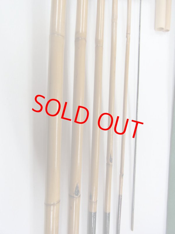 画像4: 江戸和竿　府中竿俊作　タナゴ竿　矢竹　二節揃え　二本仕舞 　東作塗　真竹削り穂　　六本継　１４４センチ