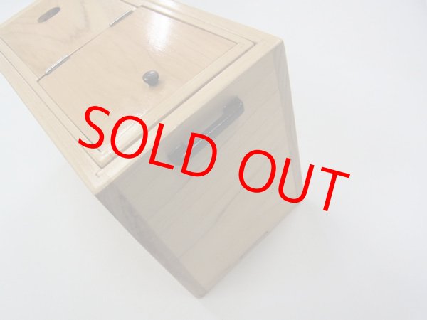 画像9: 新春初売り！４０％OFF!国産檜材使用道具箱　兼水箱　上蓋スライド開閉　なかご下スライド 　ベルト付き 