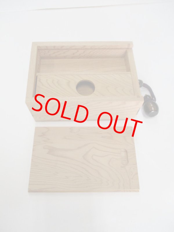 画像6: ４０％OFF!！総屋久杉材使用　両面スライド式黒柿瓢箪根付小物道具箱