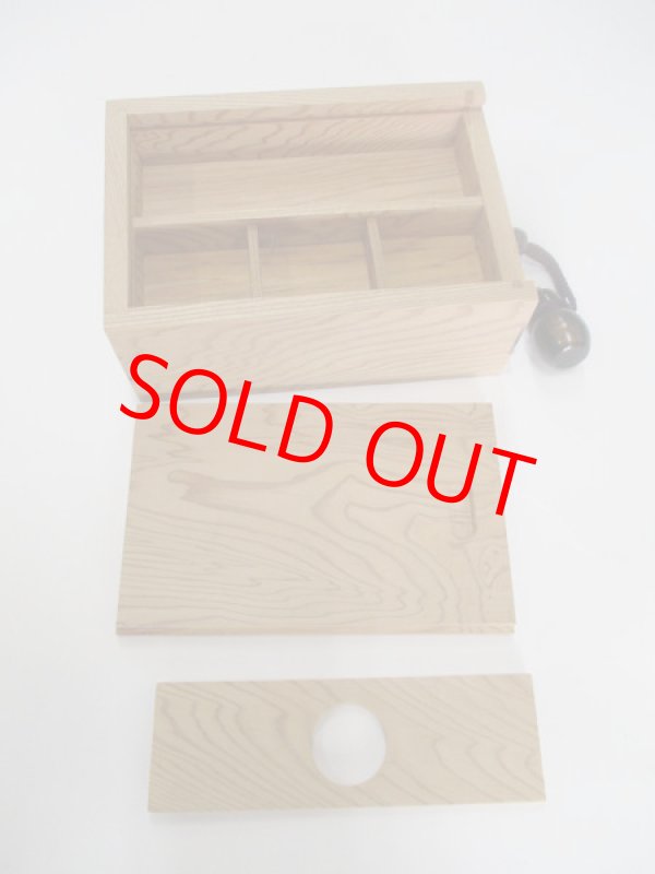 画像7: ４０％OFF!！総屋久杉材使用　両面スライド式黒柿瓢箪根付小物道具箱