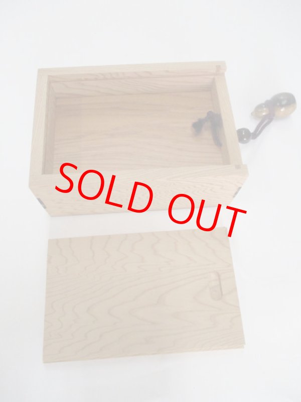 画像5: ４０％OFF!！総屋久杉材使用　両面スライド式黒柿瓢箪根付小物道具箱