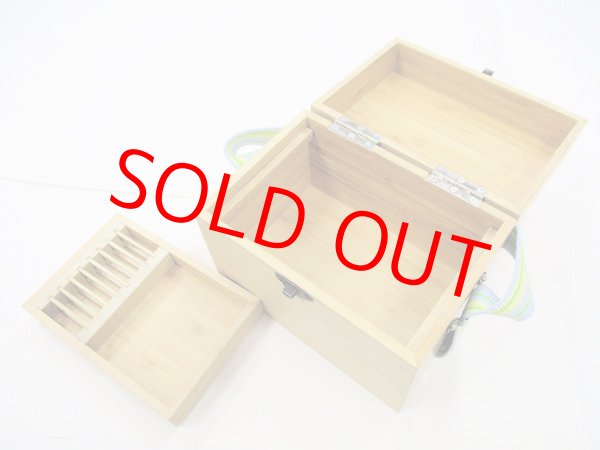 画像3: 限定品！江戸・粋　竹製道具箱　ポン太工房真竹仕掛け巻き８本入り　ベルト付き