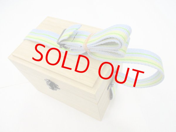 画像5: 限定品！江戸・粋　竹製道具箱　ポン太工房真竹仕掛け巻き８本入り　ベルト付き