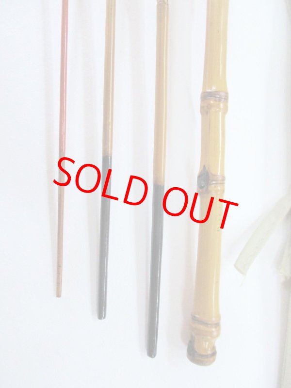 画像6: 感謝価格！川口和竿　高一作（銘無し）　タナゴ竿　矢竹　真竹削り穂　布袋握り　四本継ぎ　朱塗り