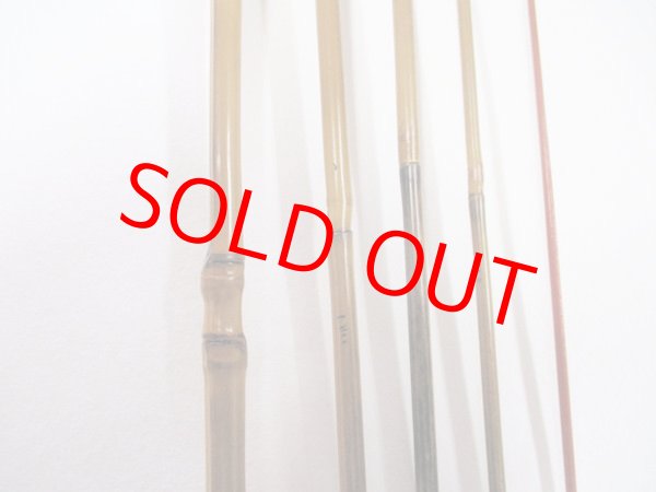 画像3: 感謝価格！川口和竿　高一作（銘無し）　タナゴ竿　矢竹　真竹削り穂　布袋握り　五本継ぎ　朱塗り