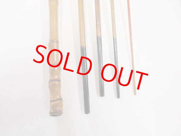 画像4: 感謝価格！川口和竿　高一作（銘無し）　タナゴ竿　矢竹　真竹削り穂　布袋握り　五本継ぎ　朱塗り