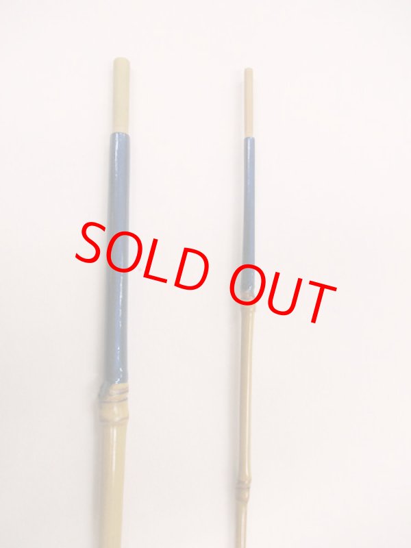 画像6: 感謝価格！オリジナルタナゴ竿　布袋竹印籠継　藍色段巻き　三本継　全長約１３５センチ　竿袋付き　