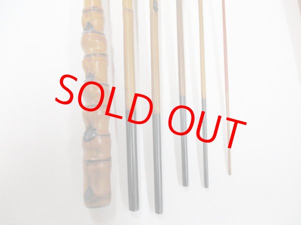 画像5: 感謝価格！川口和竿　高一作（銘無し）　タナゴ竿　矢竹　真竹削り穂　布袋握り　六本継ぎ　朱塗り