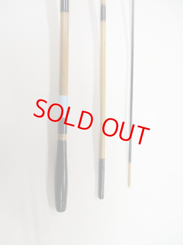 画像3: 感謝価格！オリジナルタナゴ竿　矢竹　本漆　３本継　真竹削り穂　全長約８０センチ