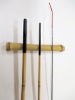 画像2: 感謝価格！オリジナルタナゴ竿　矢竹　本漆　３本継　真竹削り穂　全長約８０センチ