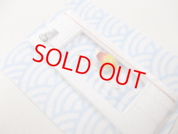 画像2: 手作りバラタナゴ釣り用　山吹　極小浮きシモリ　真ん中通し仕掛け　朱橙ライングラデーション　モノスレッドSブラウン使用　板重り　ハリス止め付き