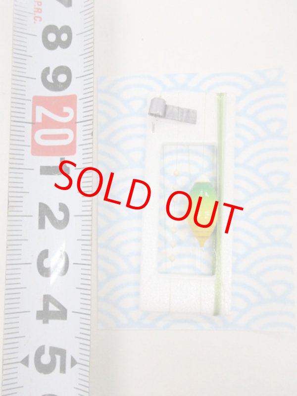 画像3: 手作り在来タナゴ釣り用　真ん中通し仕掛け　黄緑ライングラデーション　モノスレッドMオリーブ使用　板重り　ハリス止め付き