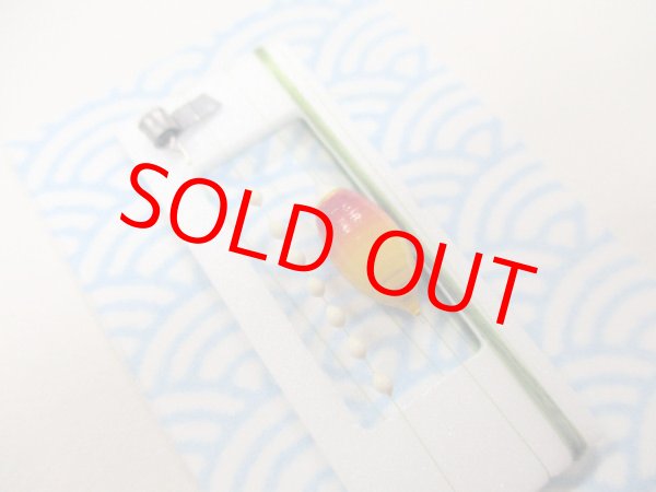 画像2: 手作り在来タナゴ釣り用　真ん中通し仕掛け　朱橙ライングラデーション　モノスレッドMオリーブ使用　板重り　ハリス止め付き